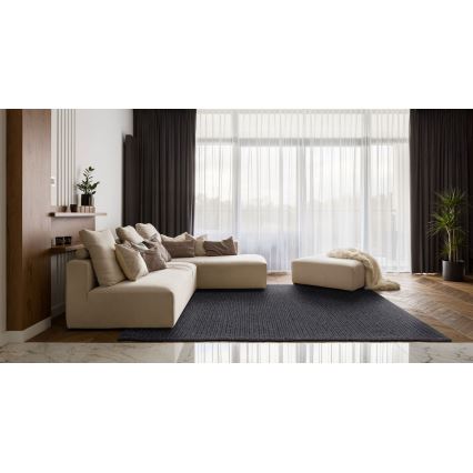 Luonnollinen FIR WOOL -villamatto 120x170 cm 2600 g/m2 antrasiitti