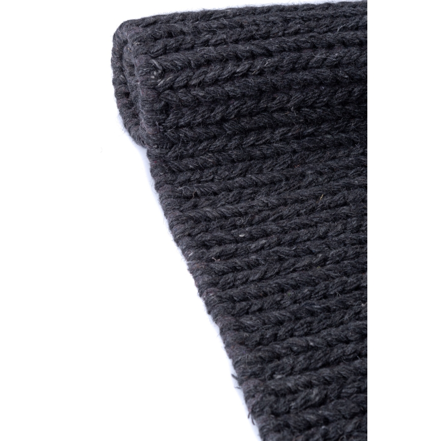 Luonnollinen FIR WOOL -villamatto 120x170 cm 2600 g/m2 antrasiitti