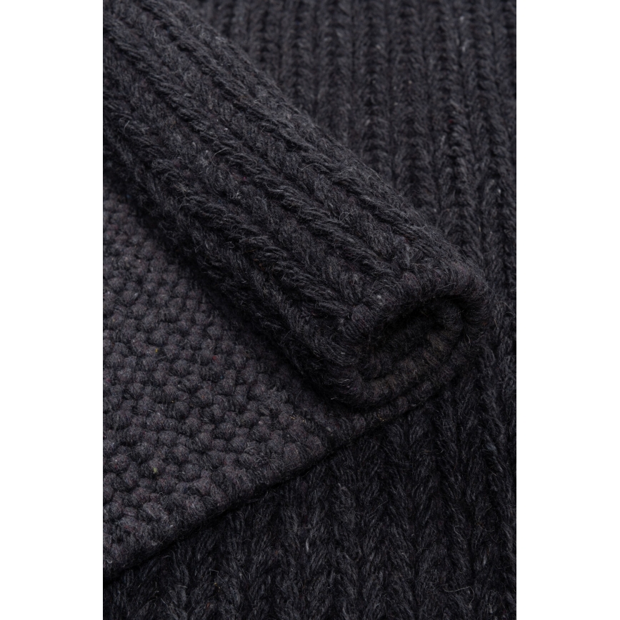 Luonnollinen matto FIR WOOL 160x230 cm 2600 g/m2 antrasiitti