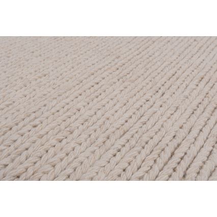 Luonnollinen matto FIR WOOL 200x300 cm 2600 g/m2 kermanvärinen
