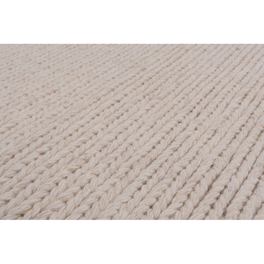 Luonnollinen matto FIR WOOL 200x300 cm 2600 g/m2 kermanvärinen