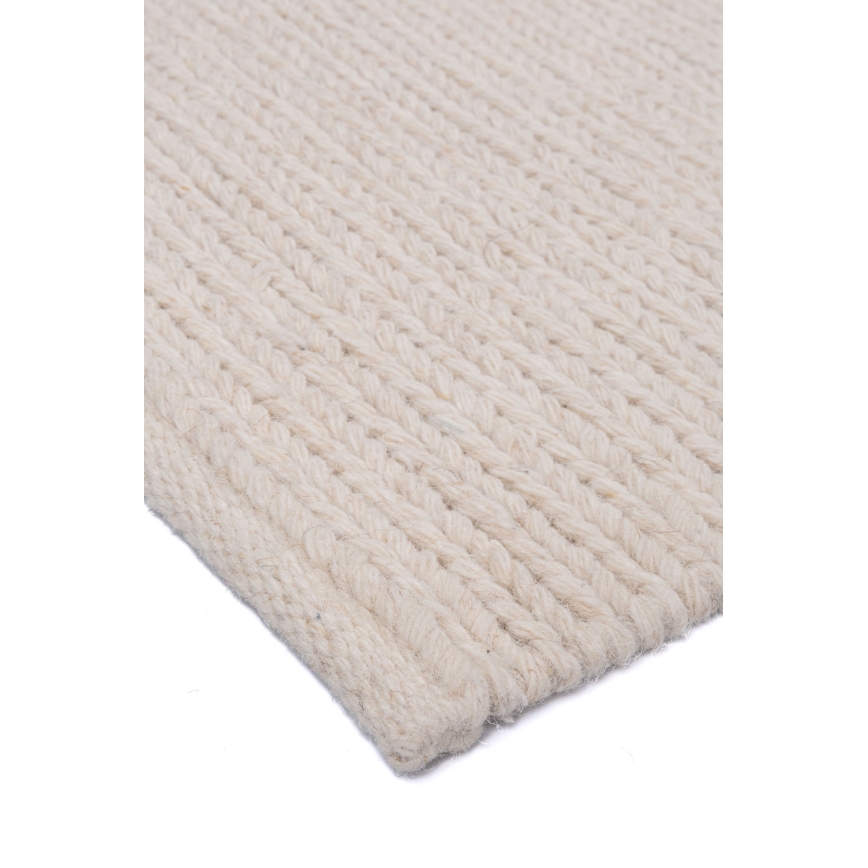 Luonnollinen matto FIR WOOL 200x300 cm 2600 g/m2 kermanvärinen