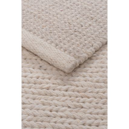 Luonnollinen matto FIR WOOL 200x300 cm 2600 g/m2 kermanvärinen