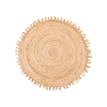 Luonnollinen pyöreä matto JUTA 100 cm beige
