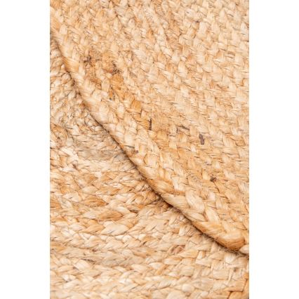 Luonnollinen pyöreä matto JUTA 140 cm beige