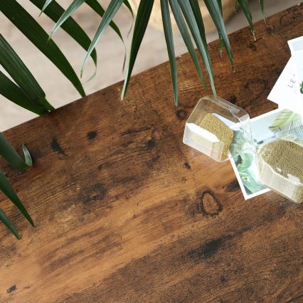 LUVOR-sivupöytä ruskea/musta