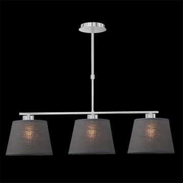 LUXERA 18067 - Kattokruunu COMBO 3xE27/60W harmaa