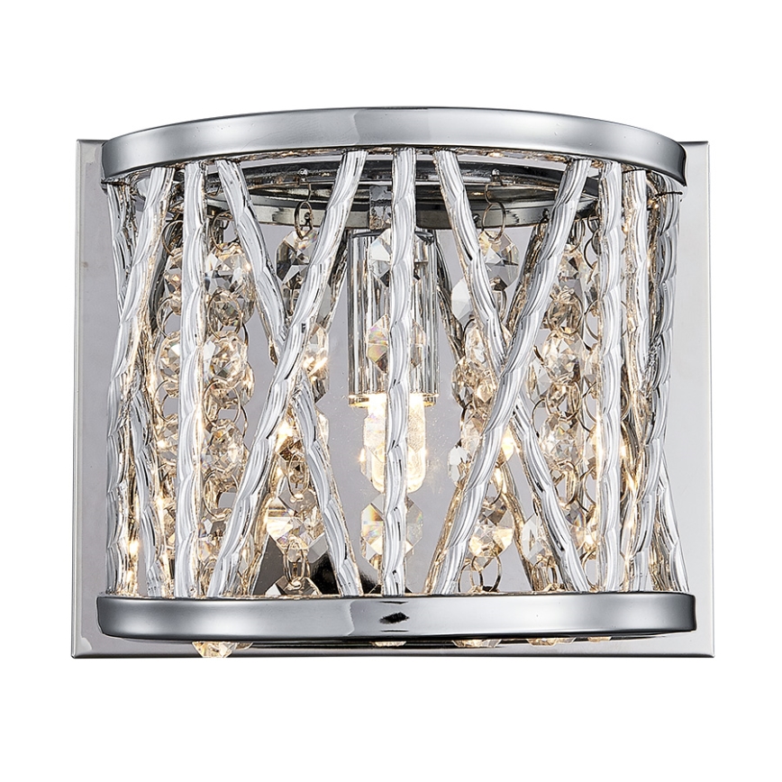 LUXERA 46063 - Seinävalaisin STIXX 1xG9/33W/230V hopea