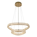 LUXERA 46152 - MIST LED-riippuvalaisin vaijerilla LED/65W/230V 4000K kultainen