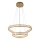 LUXERA 46152 - MIST LED-riippuvalaisin vaijerilla LED/65W/230V 4000K kultainen