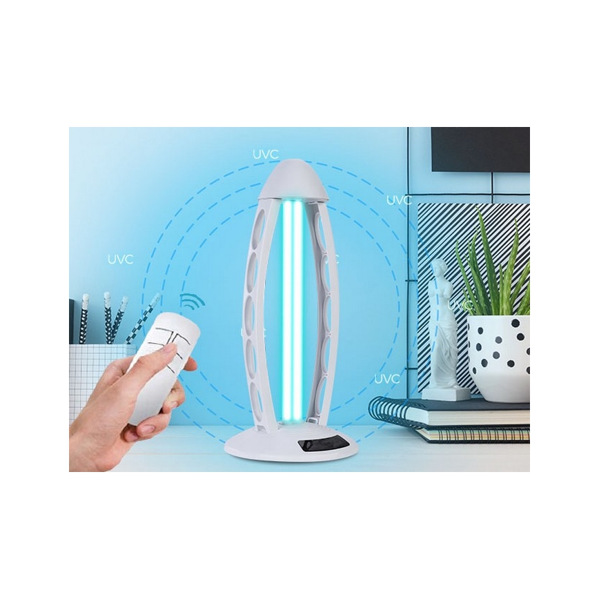 Luxera 70416 - Desinfioiva germisidinen lamppu otsonilla UVC/38W/230V + kaukosäädin