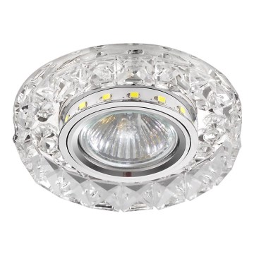 LUXERA 71074 - LED-kattovalaisin CRYSTALS 1xGU10/50W/230V + LED/3W-nauha