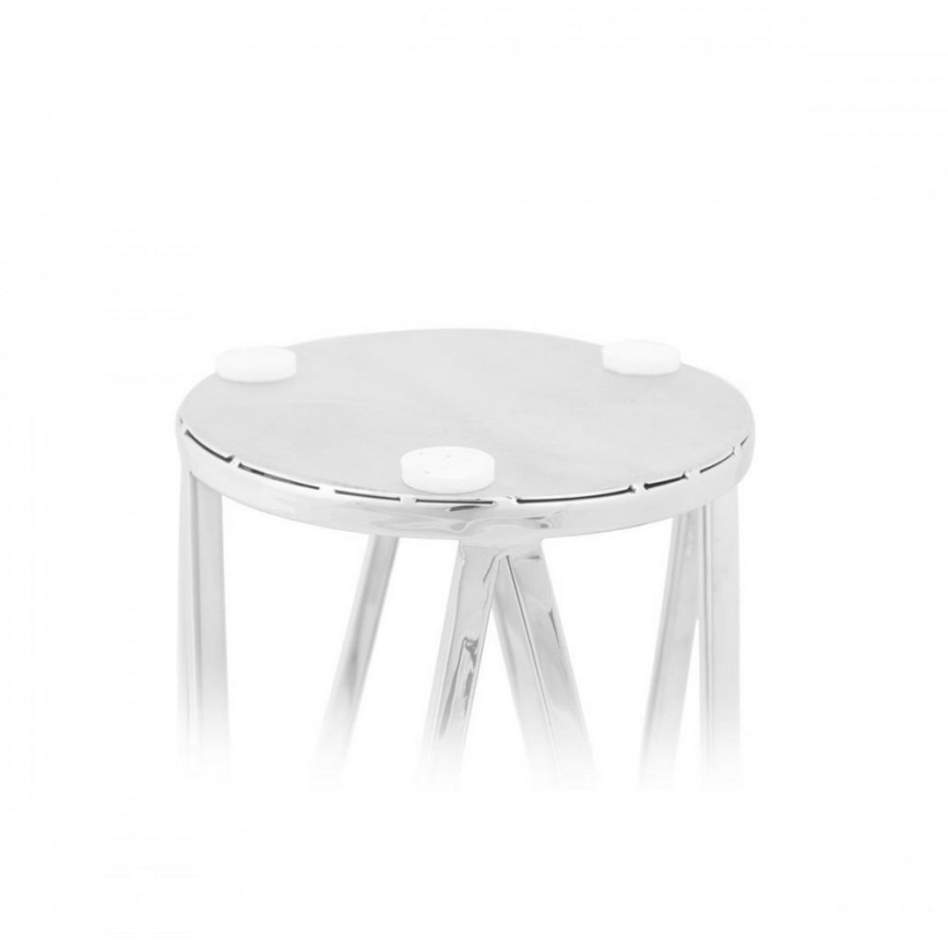 Lyhty FRAGIL 26 cm kiiltävä kromi/musta