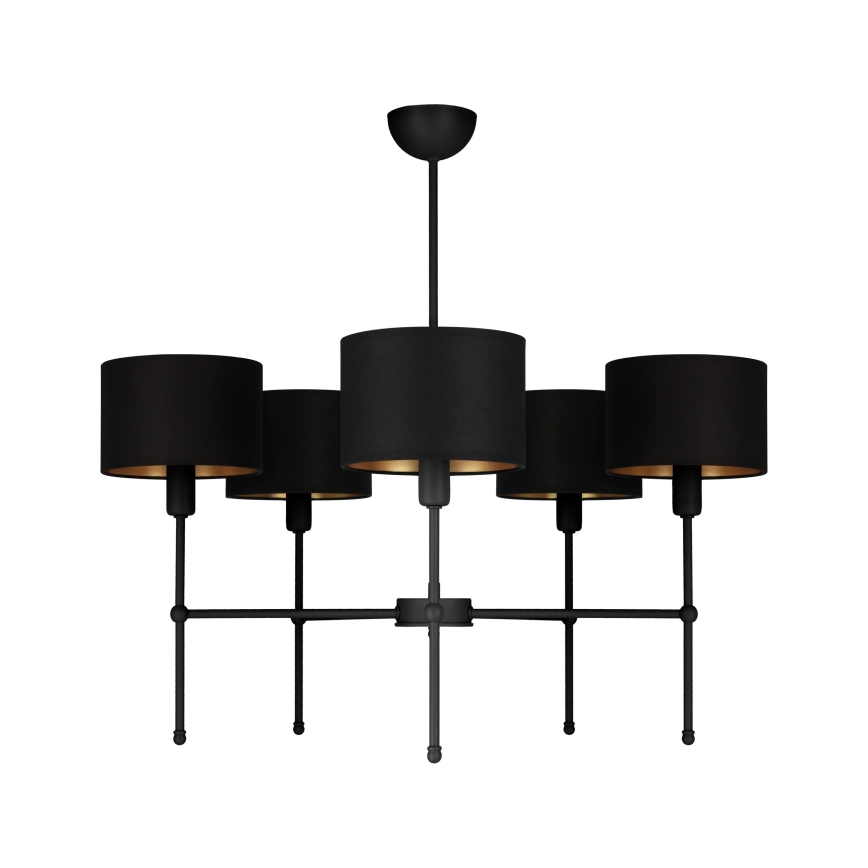 MADELA kattovalaisin varrella 5xE14/40W/230V musta