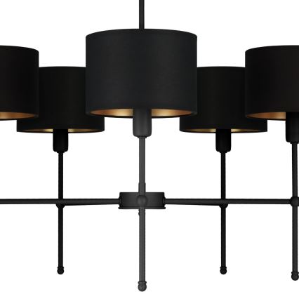 MADELA kattovalaisin varrella 5xE14/40W/230V musta