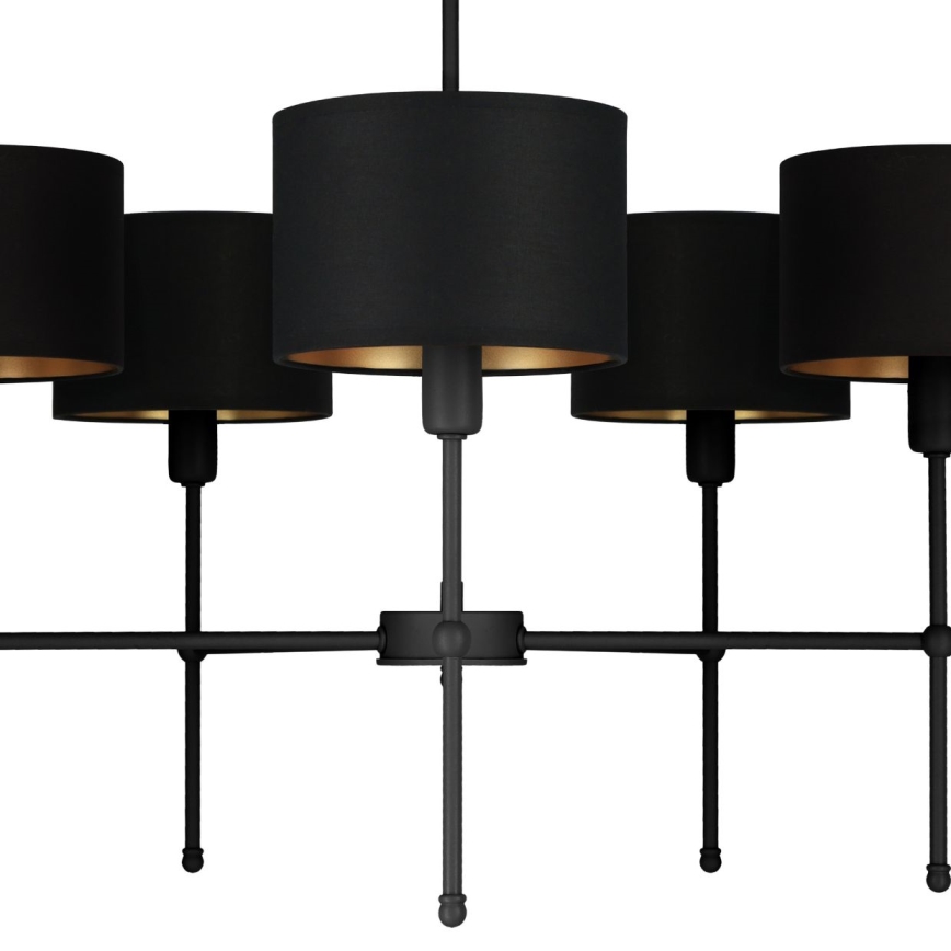 MADELA kattovalaisin varrella 5xE14/40W/230V musta