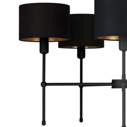 MADELA kattovalaisin varrella 5xE14/40W/230V musta