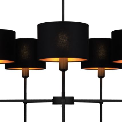 MADELA kattovalaisin varrella 5xE14/40W/230V musta