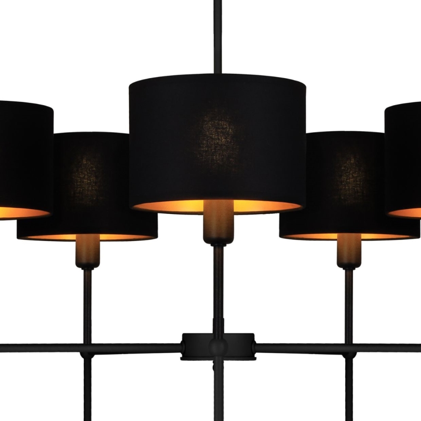 MADELA kattovalaisin varrella 5xE14/40W/230V musta