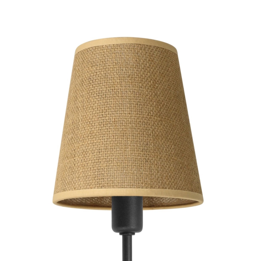 MADELA varrellinen kattokruunu 5xE14/40W/230V juutti/musta