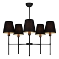 MADELA varsi-riippuvalaisin 5xE14/40W/230V, musta