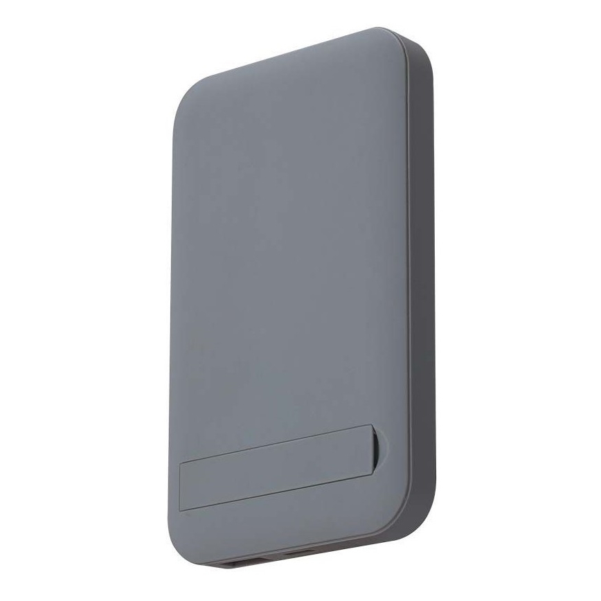 Magneettinen virtapankki langattomalla latauksella Power Delivery 10 000mAh/20W/3,7V harmaa
