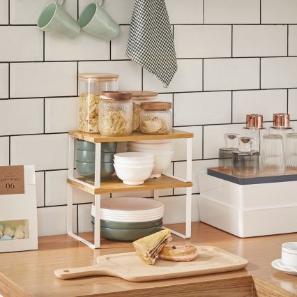 MARGE-säilytyshylly, 2 kpl, valkoinen/ruskea