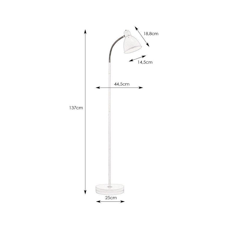 Markslöjd 104842 - Lattialamppu NITTA 1xE27/60W/230V