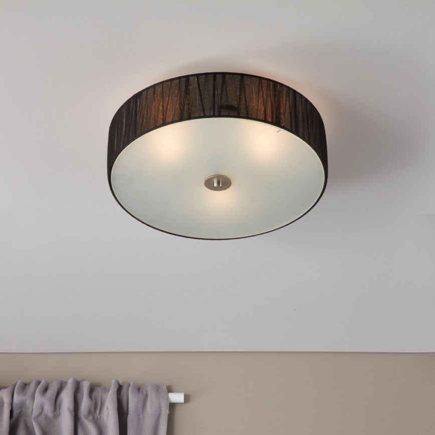 Markslöjd 104884 - Kattovalo BYSKE 3xE14/40W/230V musta