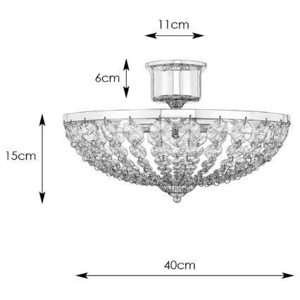 Markslöjd 105316 - Kattovalaisin GRÄNSÖ 3xE14/40W/230V