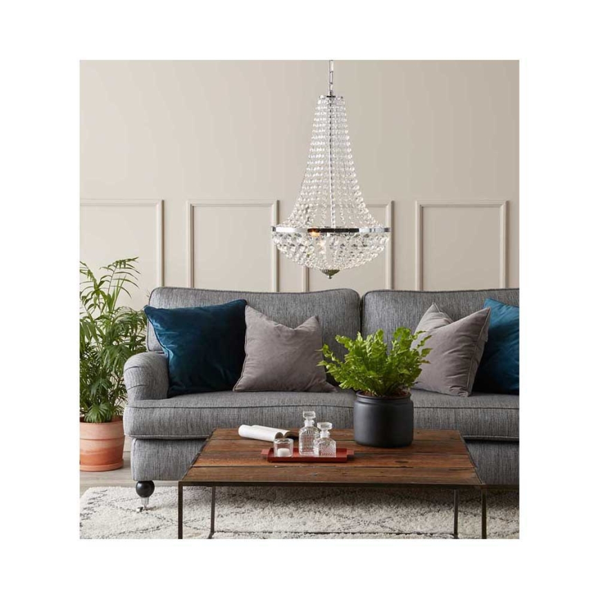 Markslöjd 105317 - Kristalli-ketjukattokruunu GRÄNSÖ 3xE14/40W/230V