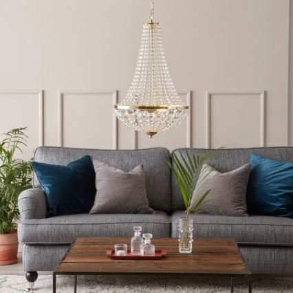 Markslöjd 106119 - Kristalli-ketjukattokruunu GRÄNSÖ 2xE14/40W/230V