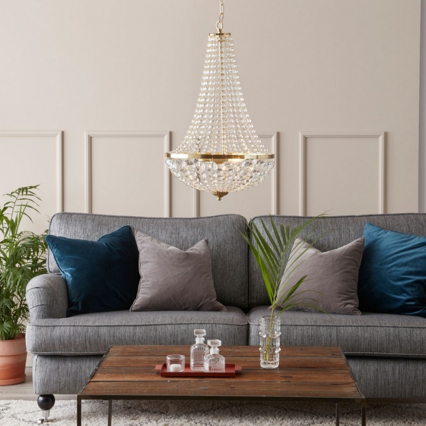 Markslöjd 106119 - Kristalli-ketjukattokruunu GRÄNSÖ 2xE14/40W/230V