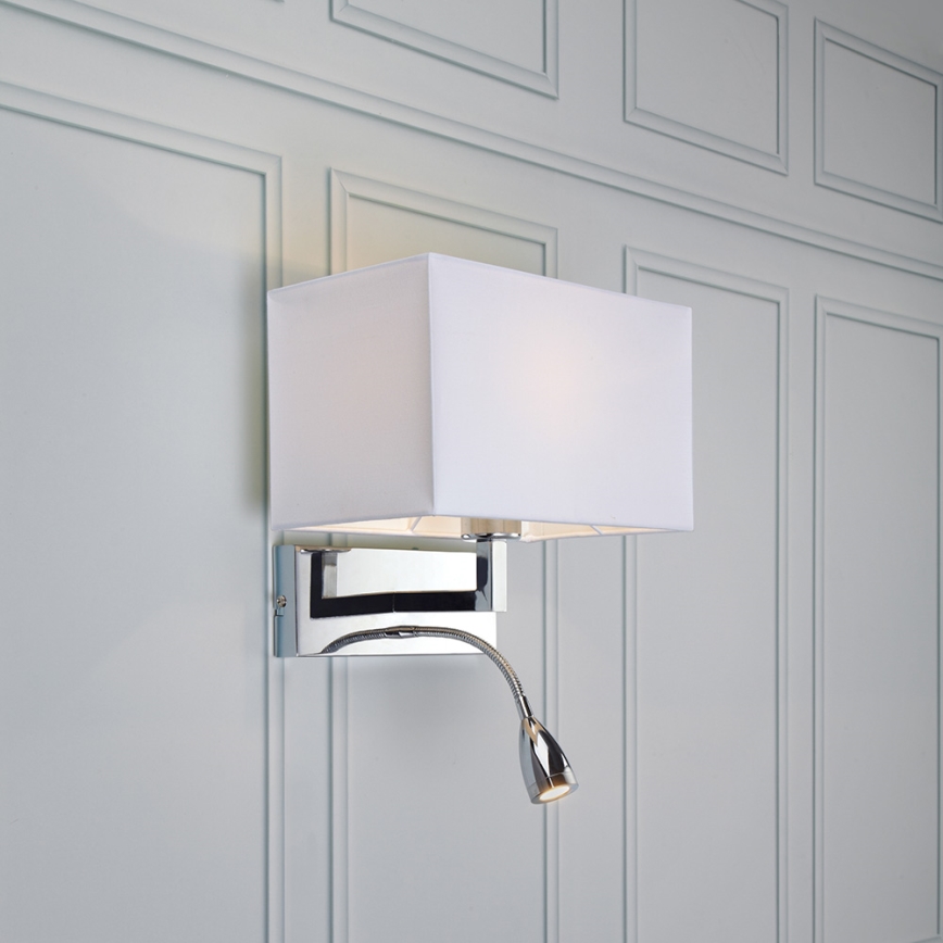 Markslöjd 106307 - LED-seinävalaisin SAVOY LED/3W+E27/60W/230V