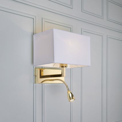 Markslöjd 106308 - LED-seinävalaisin SAVOY LED/3W+E27/60W/230V