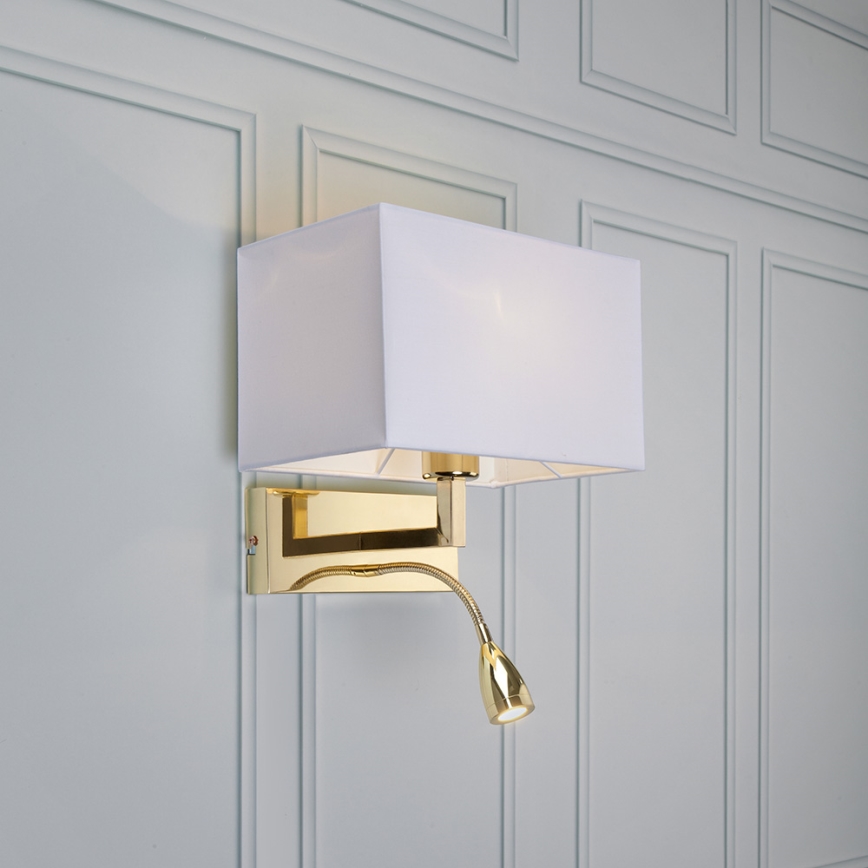 Markslöjd 106308 - LED-seinävalaisin SAVOY LED/3W+E27/60W/230V