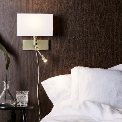 Markslöjd 106308 - LED-seinävalaisin SAVOY LED/3W+E27/60W/230V