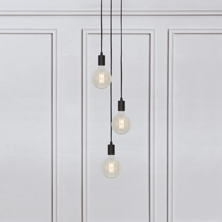 Markslöjd 106334 - Kattokruunu narulla SKY 3xE27/60W/230V