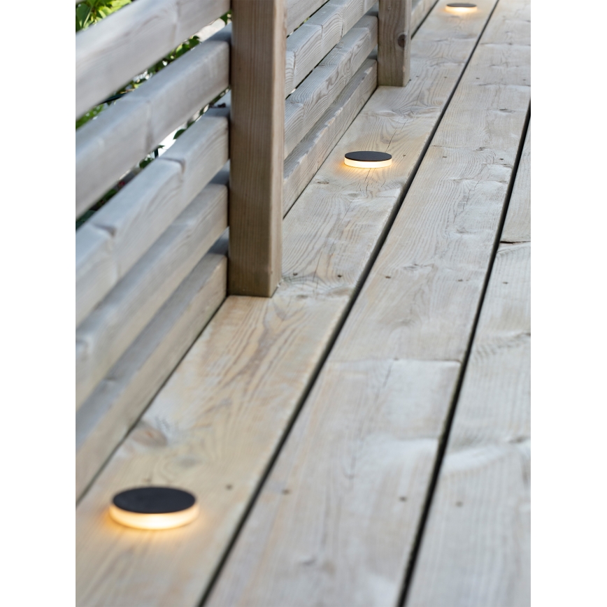 Markslöjd 106935 - LED uppoasennettava ulkovalaisin GARDEN24 LED/3W/24V IP44 musta