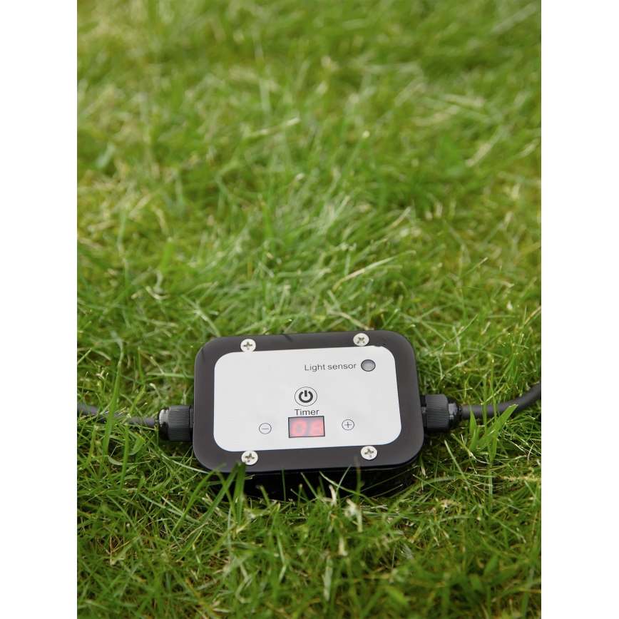 Markslöjd 106936 - Hämäräanturi ajastimella GARDEN24 24V IP44