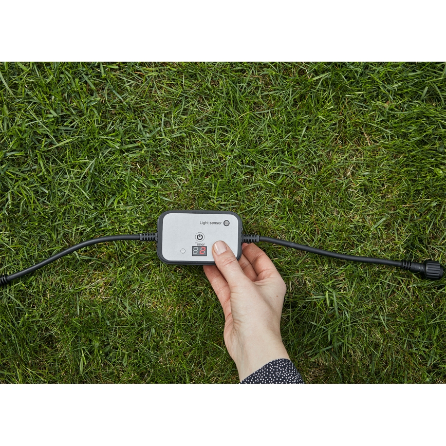 Markslöjd 106936 - Hämäräanturi ajastimella GARDEN24 24V IP44