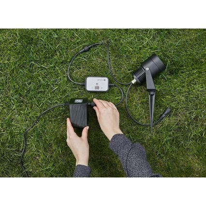 Markslöjd 106936 - Hämäräanturi ajastimella GARDEN24 24V IP44