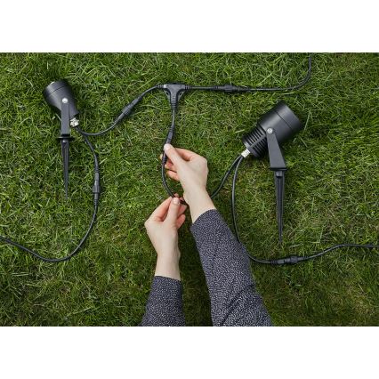 Markslöjd 106940 - PIR-liiketunnistin ja hämäräkytkin ulkokäyttöön GARDEN24 IP44, musta
