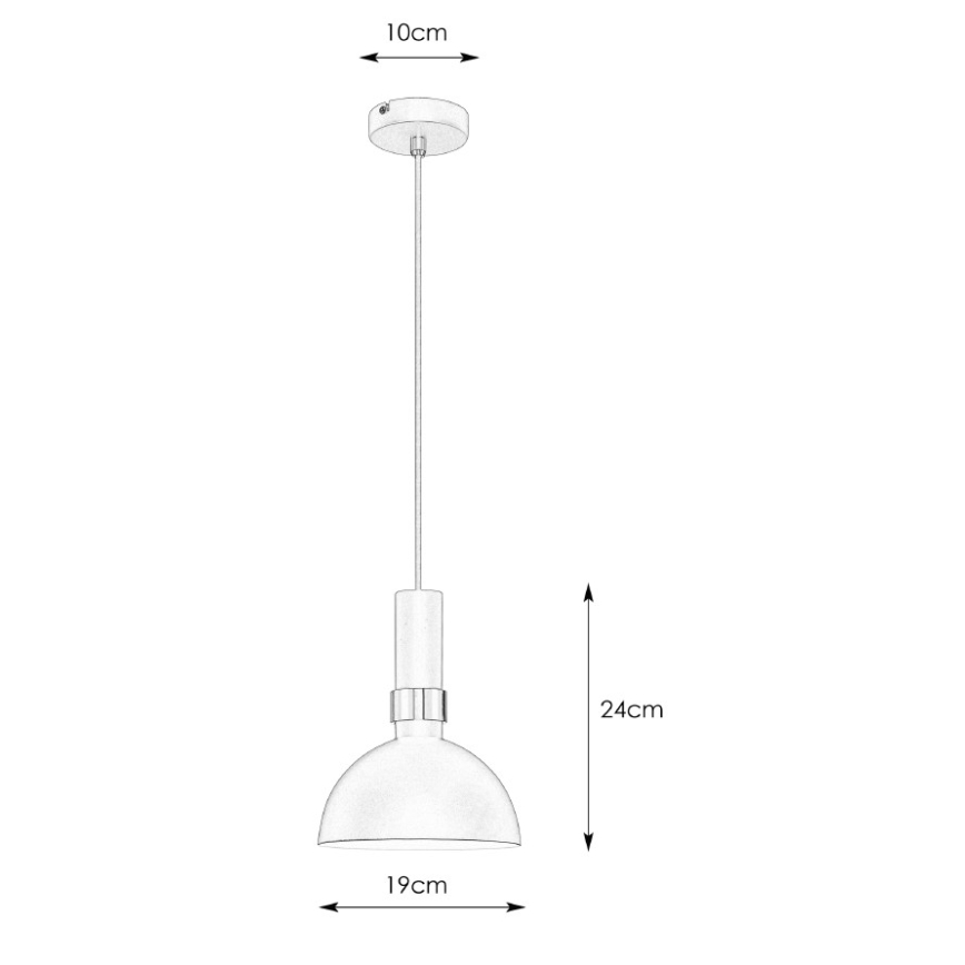 Markslöjd 106974 - Kattokruunu narulla LARRY 1xE27/60W/230V