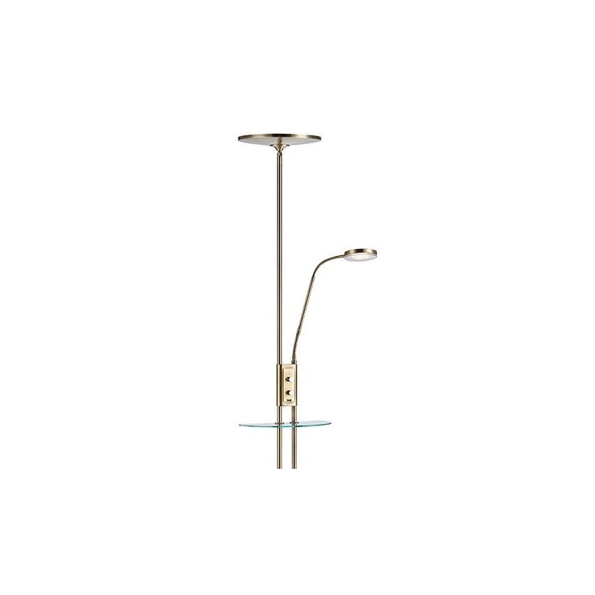 Markslöjd 107009 - Himmennettävä LED-lattiavalaisin FRIEND LED/18W/230V + LED/5W