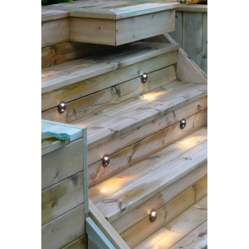 Markslöjd 107289 - LED-uppoasennettava ulkovalaisin GARDEN24 LED/0,8W/24V IP44 musta