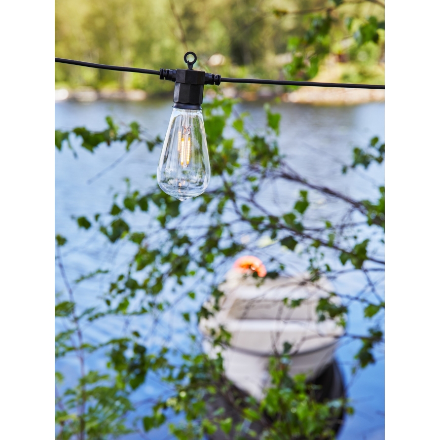 Markslöjd 107293 - LED Ulkokäyttöön tarkoitettu koristevalosarja GIRLANDA GARDEN 10xLED 5,5m IP44