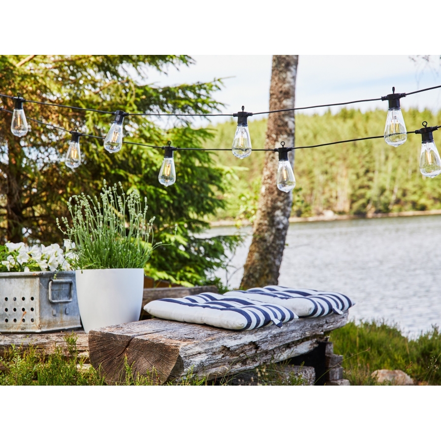 Markslöjd 107293 - LED Ulkokäyttöön tarkoitettu koristevalosarja GIRLANDA GARDEN 10xLED 5,5m IP44