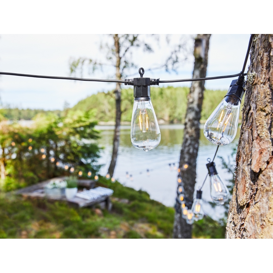 Markslöjd 107293 - LED Ulkokäyttöön tarkoitettu koristevalosarja GIRLANDA GARDEN 10xLED 5,5m IP44