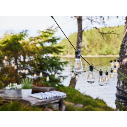 Markslöjd 107293 - LED Ulkokäyttöön tarkoitettu koristevalosarja GIRLANDA GARDEN 10xLED 5,5m IP44